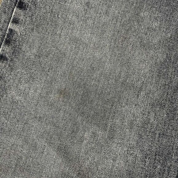 Levis 505 Mens Size 40x26.5 Medium Wash Distressed Stain Straight Jeans Grunge - Picture 7 of 13